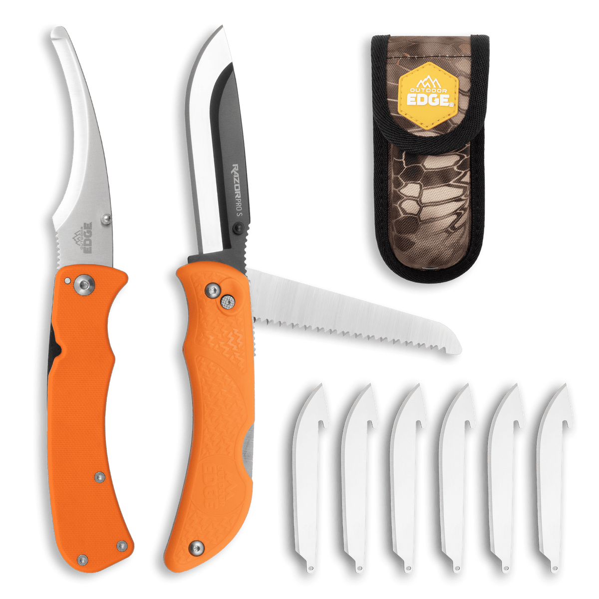 Field Dressing Combo: ZipPro® + RazorPro® S + 3.5" RazorSafe Blade 6-Pack