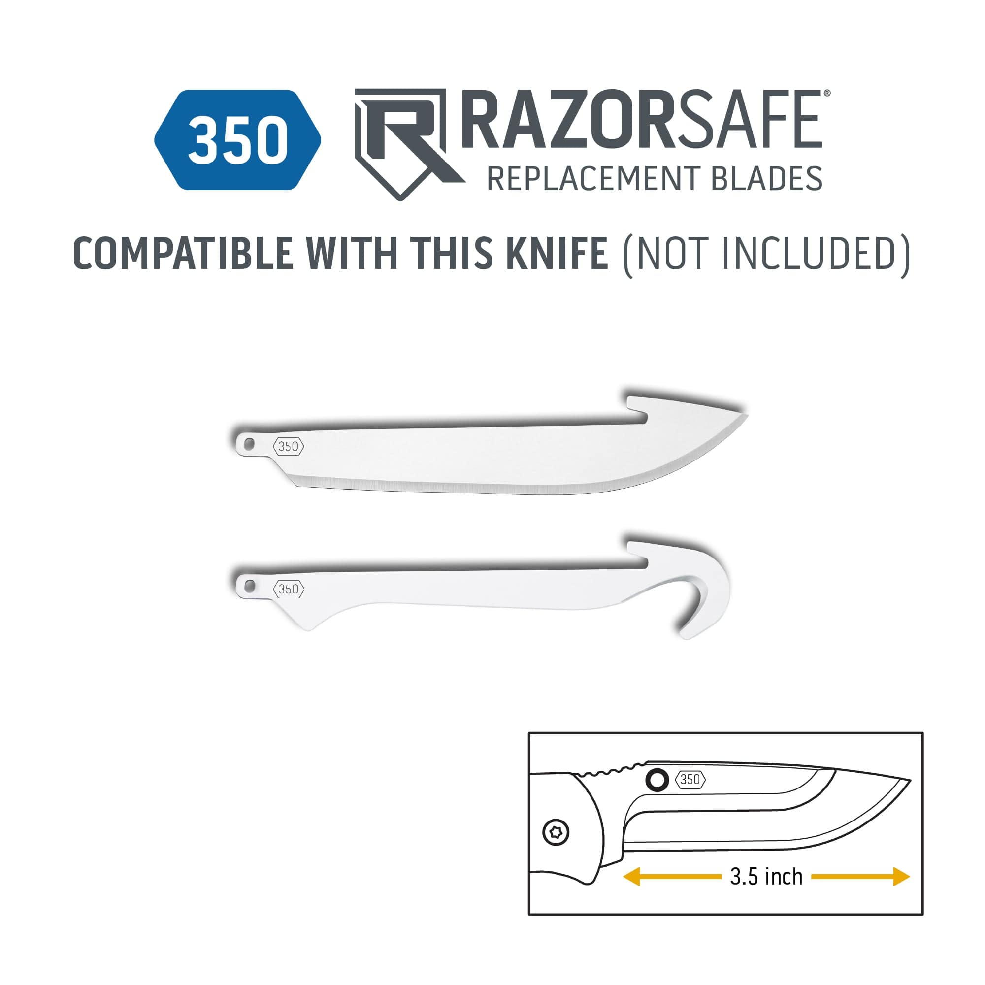 3.5" RazorEDC Lite-7-Blaze Orange-Outdoor Edge