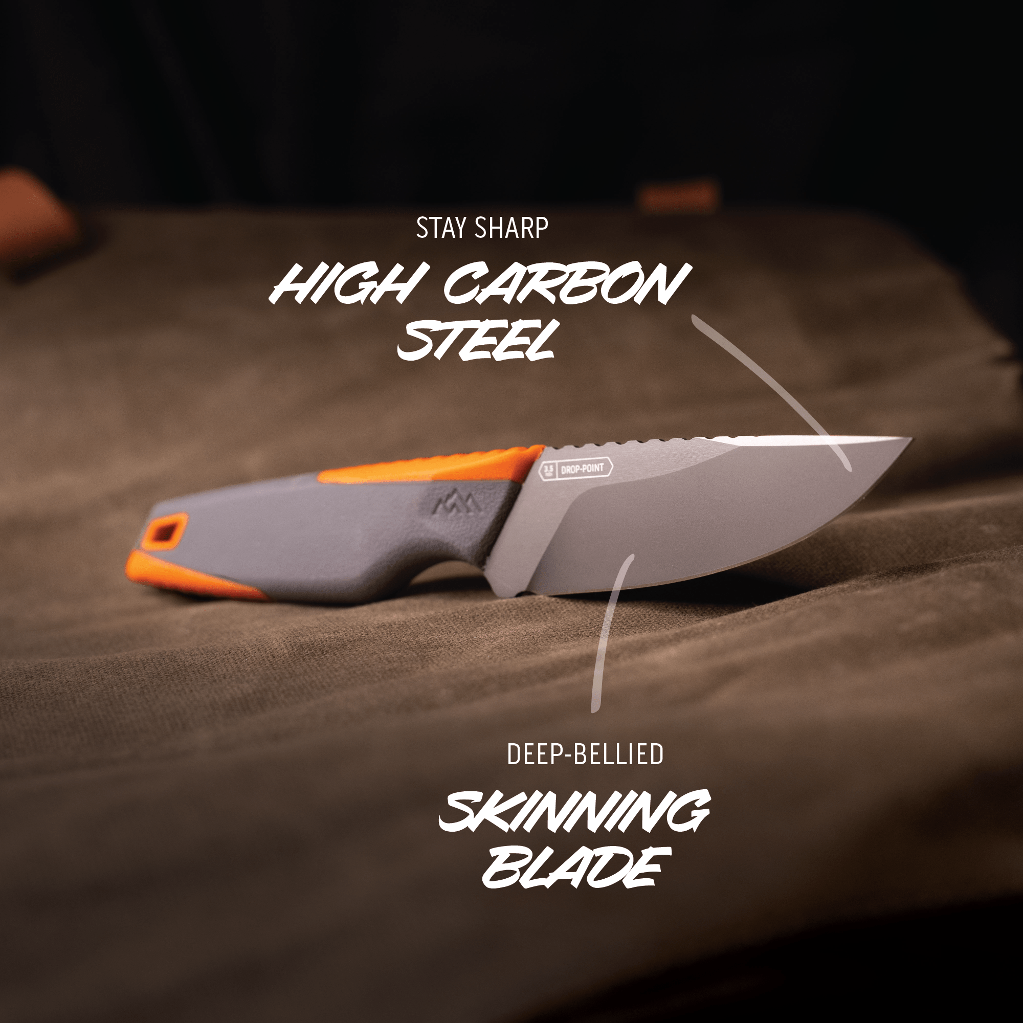 VANTEX DROP POINT KNIFE-2-Outdoor Edge