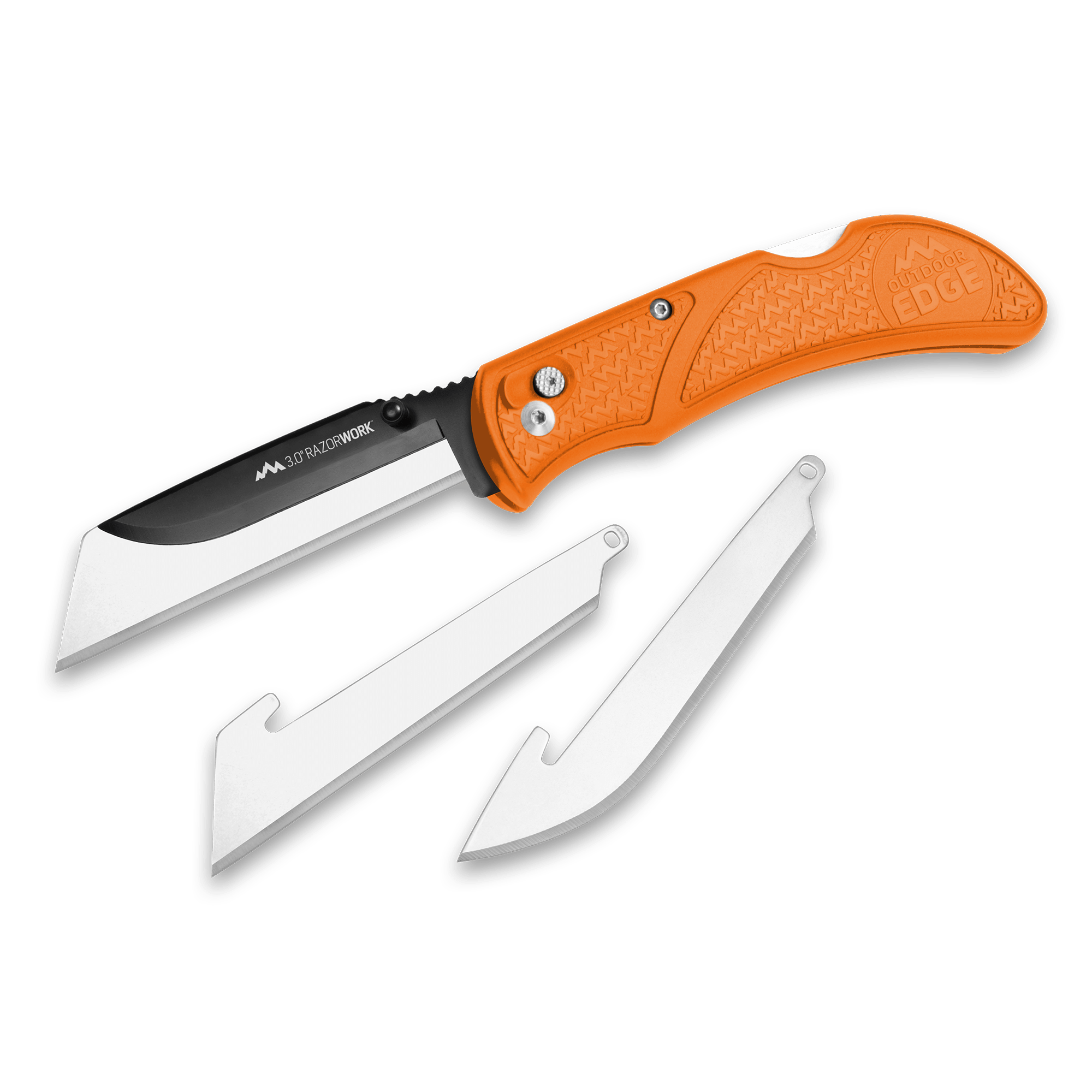RAZORWORK® Replaceable Blade Utility Knife-2-Blaze Orange-Outdoor Edge