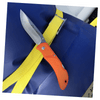 Outdoor Edge TrailBlaze best everyday carry knife displayed on a tarp