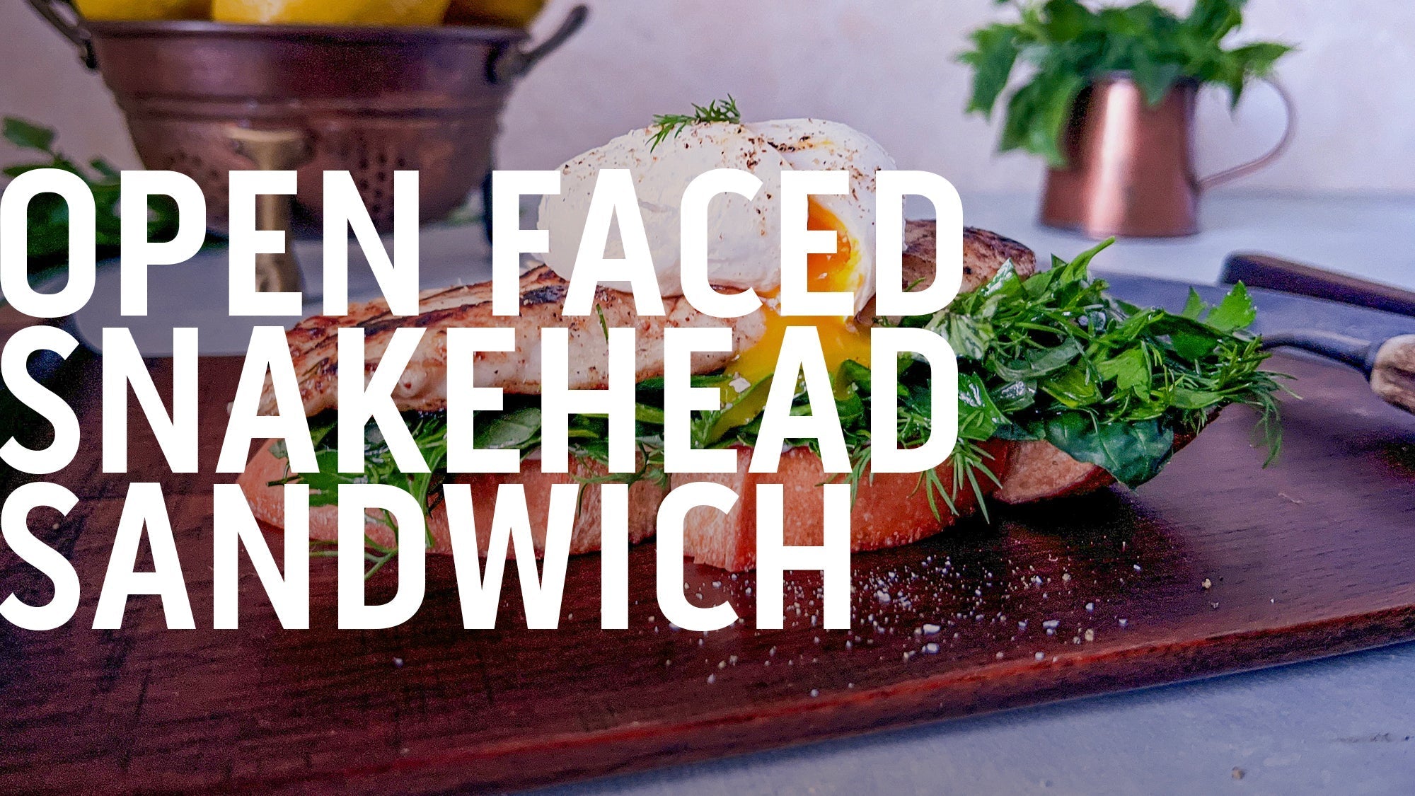 WILD GAME WEDNESDAY-Open Faced Snakehead Sandwich-Outdoor Edge