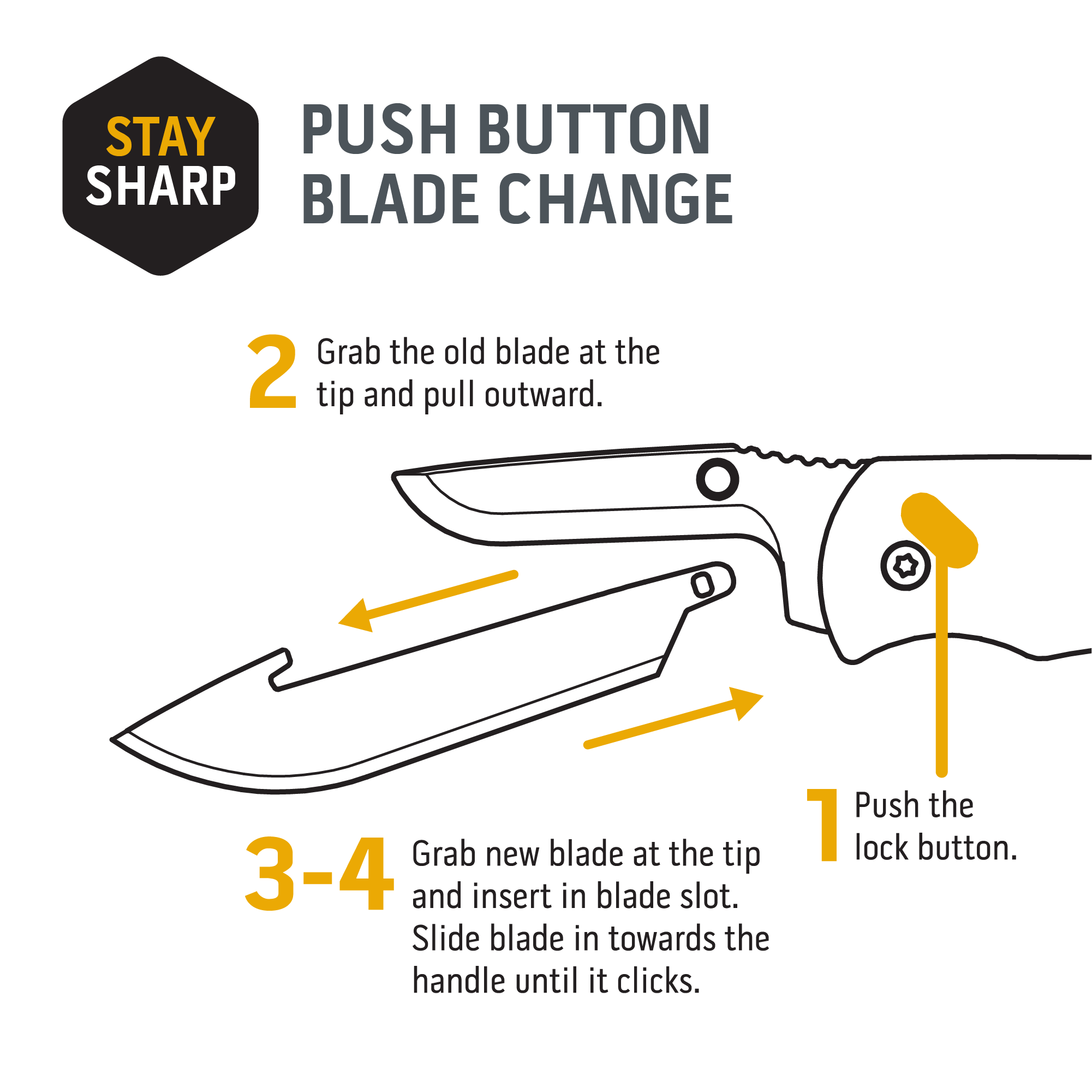 RazorSafe™ System Gutting Blades, Field Dressing Gut Hook Blades