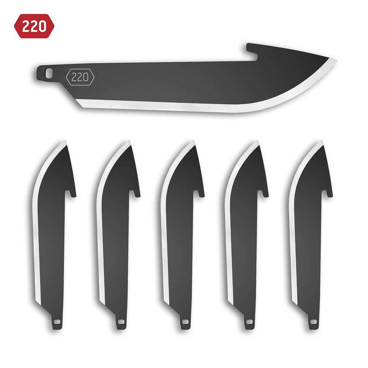 Pointed Blades, 2 Edge, 2-23/64", PK100