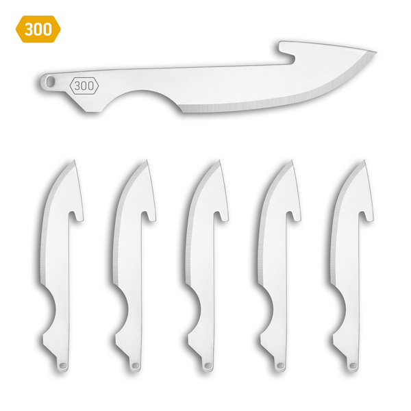 300 (3.0")  Caping Replacement Blades 6-Pack - Stainless