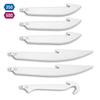 350 (3.5") Combo Replacement Blades Set 6-Pack - Stainless