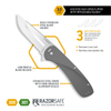 Razor VX1 | 3.0" Replaceable Blade Every Day Carry Knife with Spring Assisted Flipper