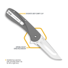 Razor VX1 | 3.0" Replaceable Blade Every Day Carry Knife with Spring Assisted Flipper