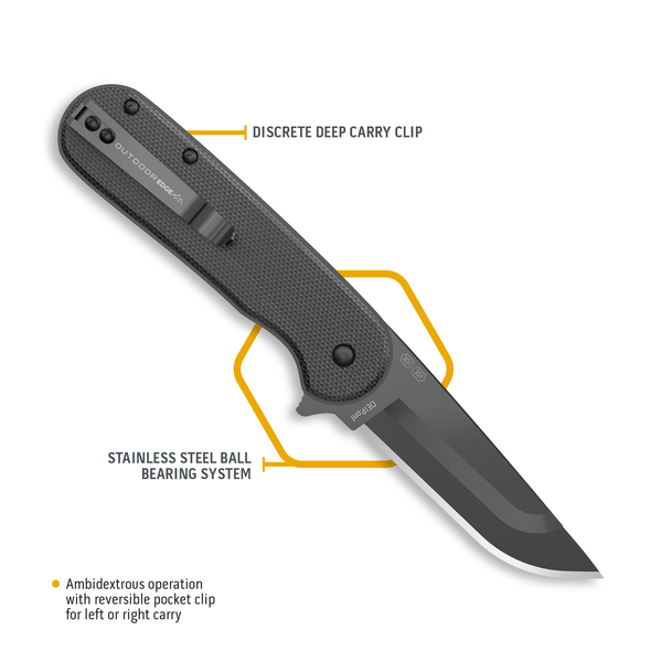 RazorVX3 | 3.0" Replaceable Blade Everyday Carry Knife with Stainless Steel Ball Bearing Pivot