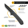 RazorVX4 | 3.0" Replaceable Blade Every Day Carry Knife with Ceramic Ball Bearing Pivot
