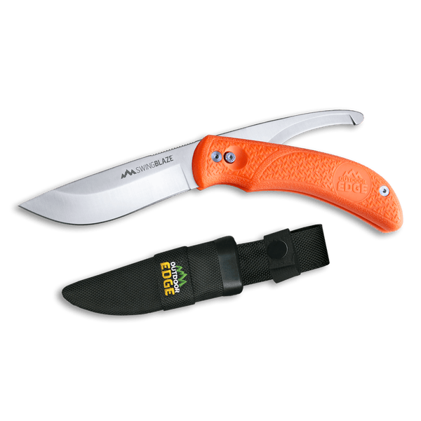 Addiction Uretfærdig lilla SwingBlade | Flipping Skinning Knife and Gutting Blade | Outdoor Edge