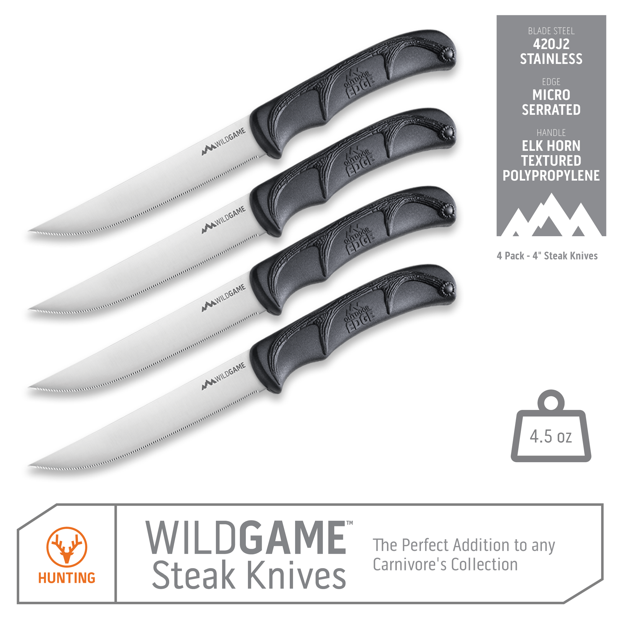 WILDGAME™ STEAK KNIFE SET-5-Blaze-Outdoor Edge