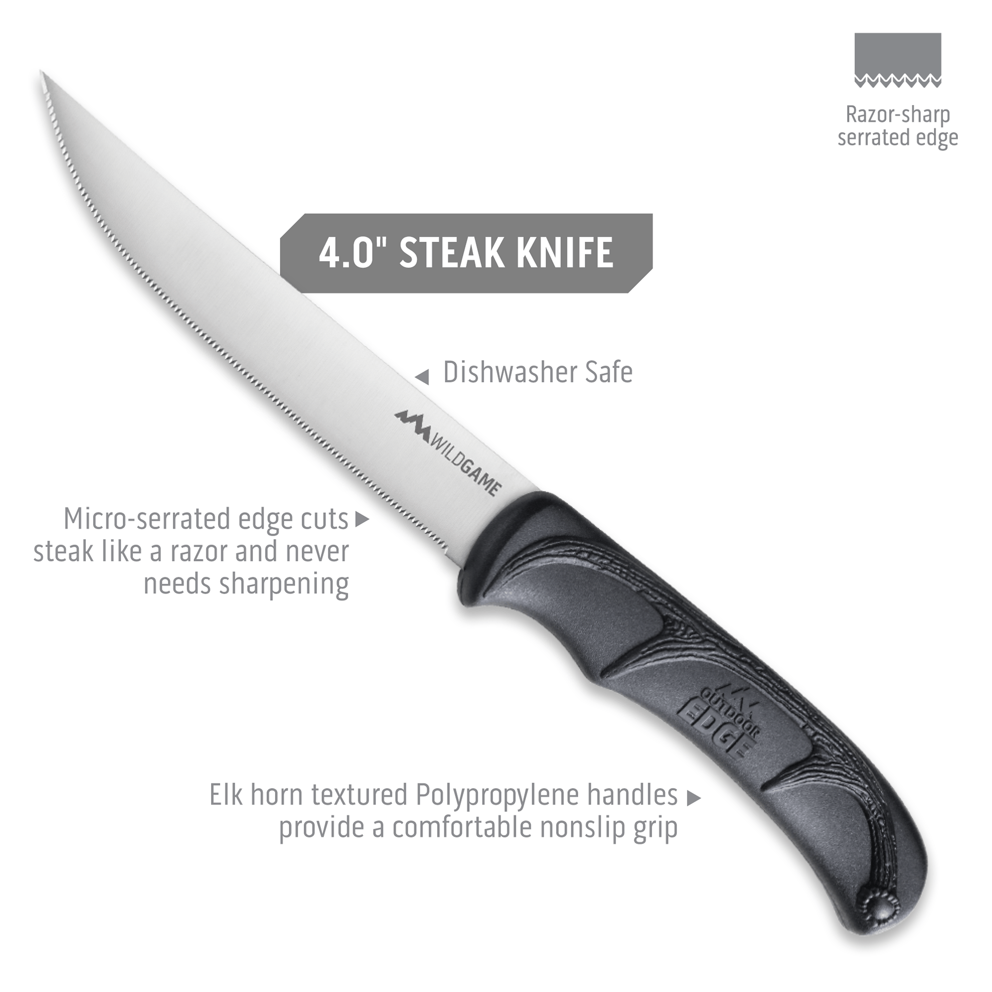 Outdoor Edge WildGame Steak Knife Set