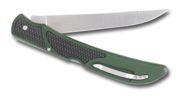 Outdoor Edge Fish and Bone Fillet Knife Product Photo showing half open