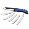 Outdoor Edge Blue 3.5" RazorLite™ EDC replaceable blade knife product photo on white